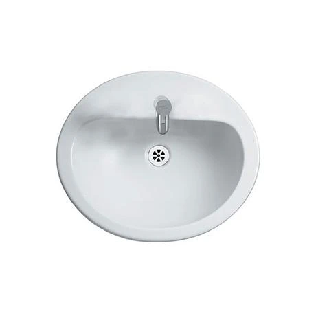 Armitage Shanks - Orbit21 55cm Countertop basin - 1TH with Overflow No Chainhole - S248601 1 Armitage Shanks - Orbit21 55cm Countertop basin - 1TH with Overflow No Chainhole - S248601