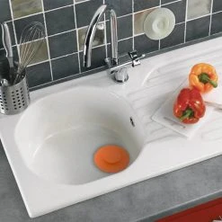 Wirquin Uppy 2-in-1 Smartplug for Kitchen and Bathroom - White -Basin Kitchen Sinks Shop 30722337 D2 460