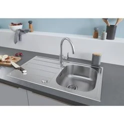 Grohe K200 1.0 Bowl Stainless Steel Kitchen Sink - 31552SD1 -Basin Kitchen Sinks Shop 31552SD1 D4 460