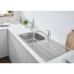 Grohe K500 1.0 Bowl Stainless Steel Kitchen Sink - 31563SD1 -Basin Kitchen Sinks Shop 31563SD1 D2 460