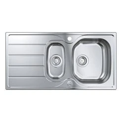 Grohe K200 1.5 Bowl Stainless Steel Kitchen Sink - 31564SD1 -Basin Kitchen Sinks Shop 31564SD1 D2 460