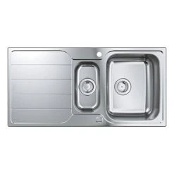 Grohe K500 1.5 Bowl Stainless Steel Kitchen Sink - 31572SD1 -Basin Kitchen Sinks Shop 31572SD1 D2 460