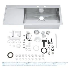Grohe K1000 1.0 Bowl Stainless Steel Kitchen Sink 9 Grohe K1000 1.0 Bowl Stainless Steel Kitchen Sink -Basin Kitchen Sinks Shop 31582SD0 D4 460