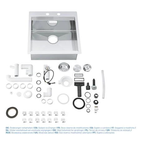 Grohe K800 1.0 Bowl Stainless Steel Kitchen Sink - 31583SD0 5 Grohe K800 1.0 Bowl Stainless Steel Kitchen Sink - 31583SD0 - Image 5