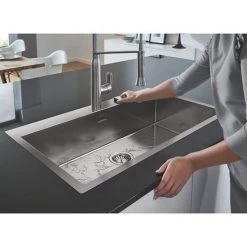 Grohe K800 1.0 Bowl Stainless Steel Kitchen Sink - 31584SD1 -Basin Kitchen Sinks Shop 31584SD1 D3 460