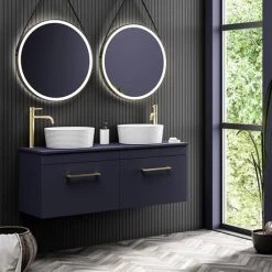 Arezzo Ribbed Round Counter Top Basin - 358mm Diameter 9 Arezzo Ribbed Round Counter Top Basin - 358mm Diameter -Basin Kitchen Sinks Shop AZ103 d5 460