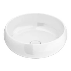 Arezzo Round Counter Top Basin (360mm Diameter - Gloss White) -Basin Kitchen Sinks Shop AZ113GW n d3 460
