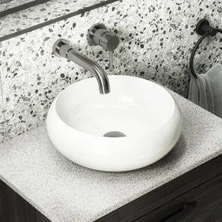 Arezzo Round Counter Top Basin (360mm Diameter - Gloss White)
