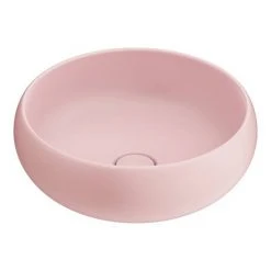 Arezzo Round Counter Top Basin (360mm Diameter - Matt Pink) -Basin Kitchen Sinks Shop AZ113MP d4 460