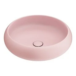 Arezzo Round Counter Top Basin (420mm Diameter - Matt Pink)
