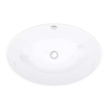 Arezzo Stone Resin Floating Basin Shelf inc. Oval Basin - 600mm Wide 4 Arezzo Stone Resin Floating Basin Shelf inc. Oval Basin - 600mm Wide - Image 4