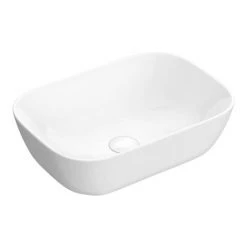 Arezzo Stone Resin Floating Basin Shelf inc. Curved Rectangular Basin - 600mm Wide 7 Arezzo Stone Resin Floating Basin Shelf inc. Curved Rectangular Basin - 600mm Wide -Basin Kitchen Sinks Shop AZ6MWSLFB2 d2 460