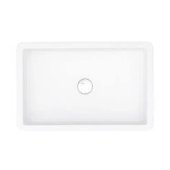 Arezzo 600 x 390mm Gloss White Rectangular Counter Top Basin -Basin Kitchen Sinks Shop AZ7813 n d3 460
