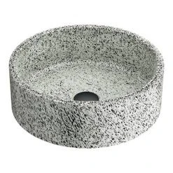 Arezzo Speckled Stone Effect Round Counter Top Basin - 410mm Diameter -Basin Kitchen Sinks Shop AZJ2021 d2 460