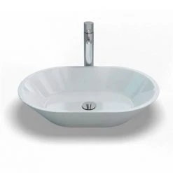 Clearwater - Sontuoso Bacino 600 Natural Stone Countertop Basin - W590 x D390mm - B5E