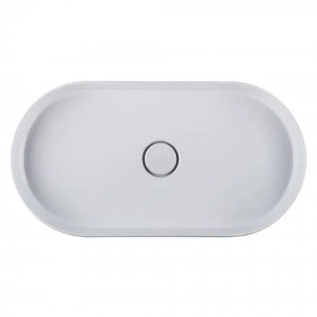 BagnoDesign Teatro Oval White 650 x 350mm Countertop Basin 3 BagnoDesign Teatro Oval White 650 x 350mm Countertop Basin - Image 3