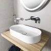 BagnoDesign Teatro Oval White 650 x 350mm Countertop Basin