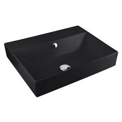 BagnoDesign 600mm 0TH Matt Black Funktion Countertop or Wall Mounted Basin