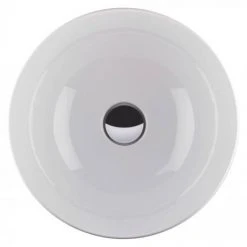 BagnoDesign Gloss White Koy 400mm Round Countertop Basin -Basin Kitchen Sinks Shop BDS KOY 702 WH D2 460