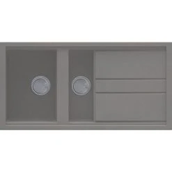 Reginox Best 475 1.5 Bowl Granite Kitchen Sink - Titanium