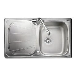 Rangemaster Baltimore Compact 1.0 Bowl Stainless Steel Kitchen Sink
