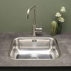 Reginox Colorado Comfort 1.0 Bowl Stainless Steel Inset/Undermount Kitchen Sink