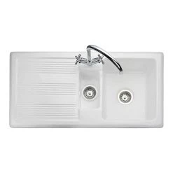 Rangemaster Portland 1.5 Bowl Ceramic Kitchen Sink