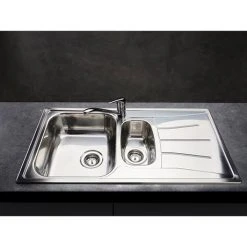 Reginox Diplomat Eco 1.5 Bowl Stainless Steel Inset Kitchen Sink -Basin Kitchen Sinks Shop DIPLOMAT15ECO D4 460