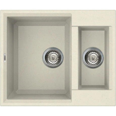 Reginox Easy 150 1.5 Bowl Granite Kitchen Sink - Cream 1 Reginox Easy 150 1.5 Bowl Granite Kitchen Sink - Cream