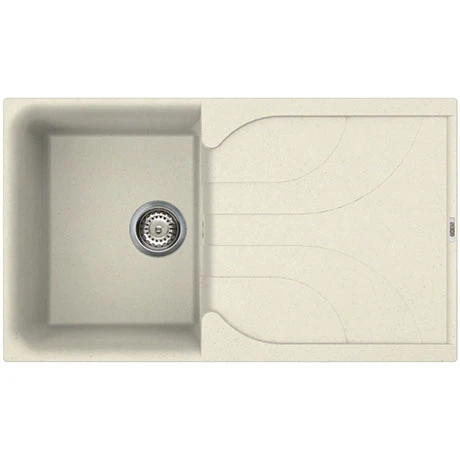 Reginox Ego 400 1.0 Bowl Granite Kitchen Sink - Cream 1 Reginox Ego 400 1.0 Bowl Granite Kitchen Sink - Cream