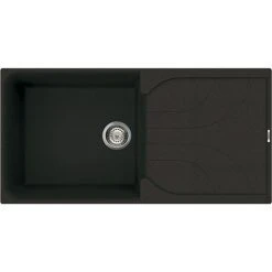 Reginox Ego 480 1.0 Bowl Granite Kitchen Sink - Black