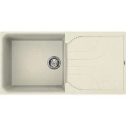Reginox Ego 480 1.0 Bowl Granite Kitchen Sink - Cream