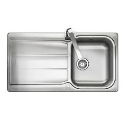 Rangemaster Glendale 1.0 Bowl Stainless Steel Kitchen Sink