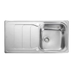 Rangemaster Houston 1.0 Bowl Stainless Steel Kitchen Sink -Basin Kitchen Sinks Shop HS9851 D3 460