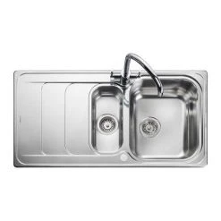 Rangemaster Houston 1.5 Bowl Stainless Steel Kitchen Sink -Basin Kitchen Sinks Shop HS9852 D2 460