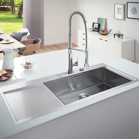 Grohe K1000 1.0 Bowl Stainless Steel Kitchen Sink 1 Grohe K1000 1.0 Bowl Stainless Steel Kitchen Sink