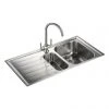Rangemaster Manhattan 1.5 Bowl Stainless Steel Kitchen Sink