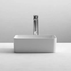 Nuie Rectangular 360 x 230mm Ceramic Counter Top Basin 0TH - NBV179 -Basin Kitchen Sinks Shop NBV179 d5 460