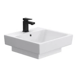 Novus 510 x 500mm Square Ceramic Counter Top Basin - 1 Tap Hole