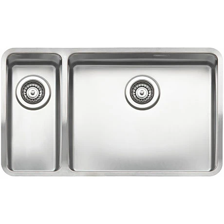 Reginox Ohio 50x40+18x40 1.5 Bowl Stainless Steel Kitchen Sink - Right Hand Main Bowl 1 Reginox Ohio 50x40+18x40 1.5 Bowl Stainless Steel Kitchen Sink - Right Hand Main Bowl
