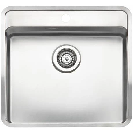 Reginox Ohio 50x40 1.0 Bowl Stainless Steel Kitchen Sink with Tap Ledge 2 Reginox Ohio 50x40 1.0 Bowl Stainless Steel Kitchen Sink with Tap Ledge - Image 2