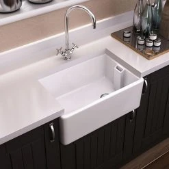Period Bathroom Co. Belfast Ceramic Kitchen Sink - W610 x D457mm