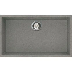 Reginox Quadra 130 1.0 Bowl Undermount Granite Kitchen Sink - Titanium