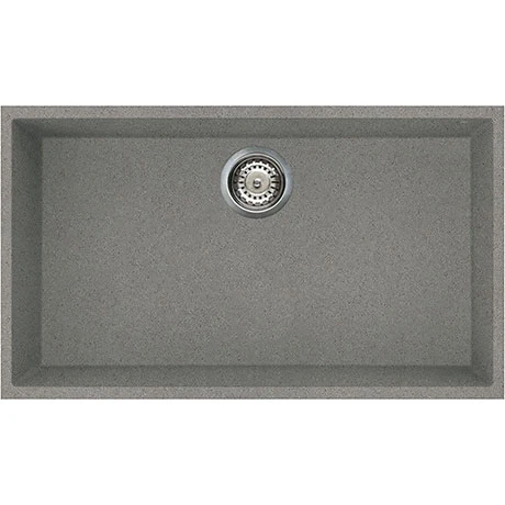 Reginox Quadra 130 1.0 Bowl Undermount Granite Kitchen Sink - Titanium 1 Reginox Quadra 130 1.0 Bowl Undermount Granite Kitchen Sink - Titanium