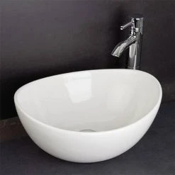 RAK Shell Sit On Vanity Basin - No TH - SHELBAS -Basin Kitchen Sinks Shop RAK Shell Sit On Vanity Basin No TH SHELBAS detail4 460