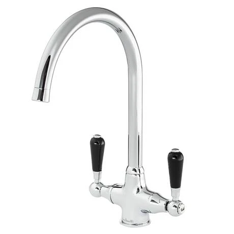 Reginox Traditional Black Ceramic 1.0 Kitchen Sink + Brooklyn Mixer Tap 3 Reginox Traditional Black Ceramic 1.0 Kitchen Sink + Brooklyn Mixer Tap - Image 3