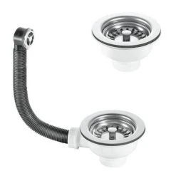 Reginox Contemporary White Ceramic 1.5 Bowl Kitchen Sink - RL501CW -Basin Kitchen Sinks Shop RL501CW d2 460