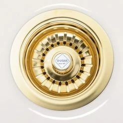 Shaws of Darwen Basket Strainer Sink Waste - Gold Plated - SHA-BSW-GLD
