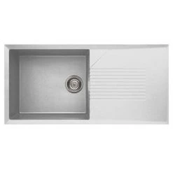 Reginox Tekno 480 1.0 Bowl Granite Kitchen Sink - White
