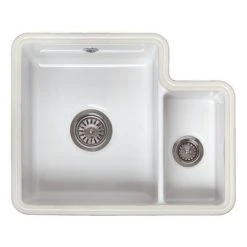 Reginox Tuscany 1.5 Bowl White Ceramic Undermount Kitchen Sink + Waste -Basin Kitchen Sinks Shop TUSCANY n d1 460